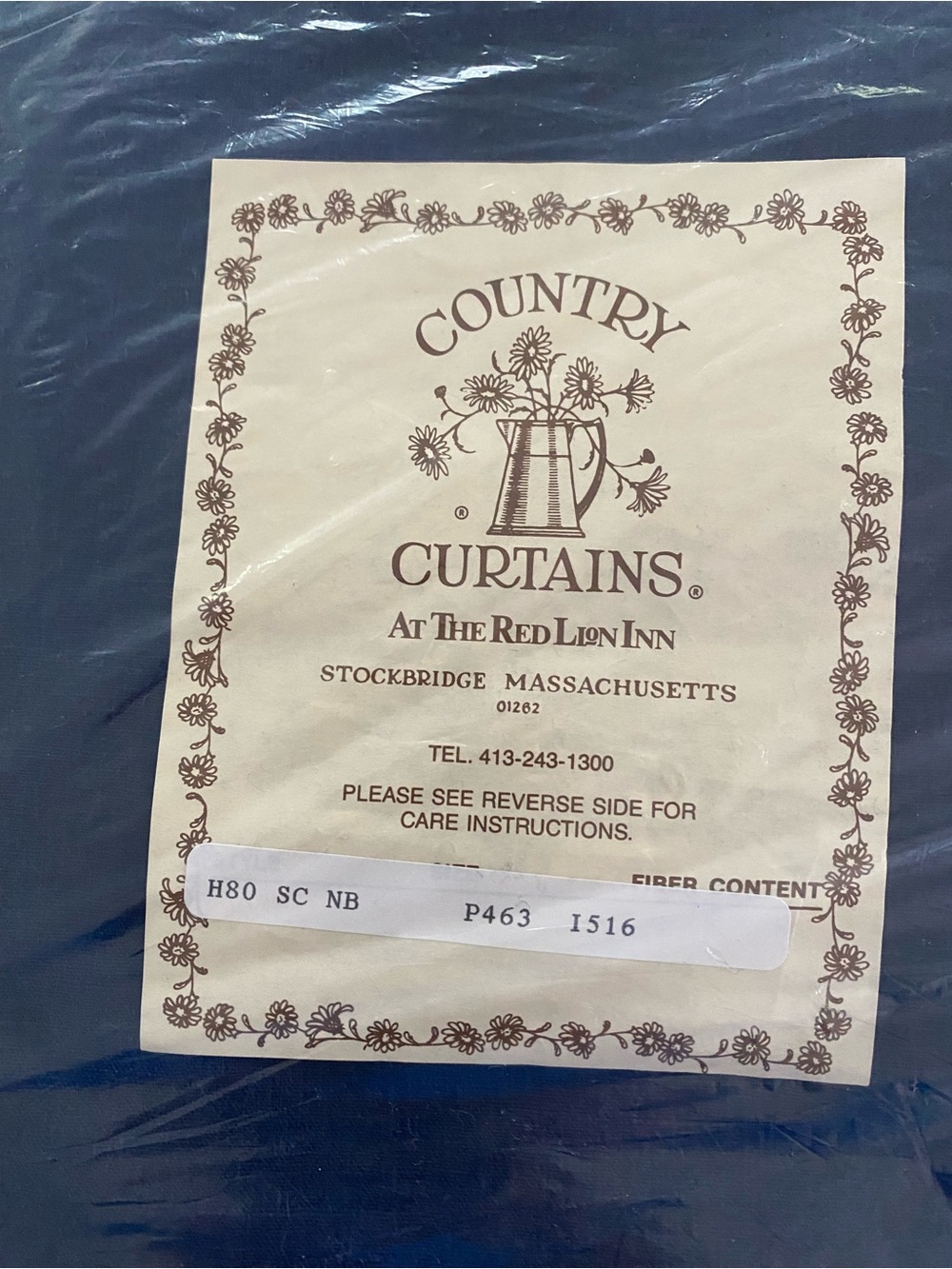 Country Curtains Navy Blue Shower Curtain